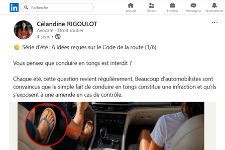 Identité visuelle, réseaux sociaux, création site internet, Mars Conseil vous accompagne - Marseille, France entière Post sur LinkedIn de Maître Rigoulot