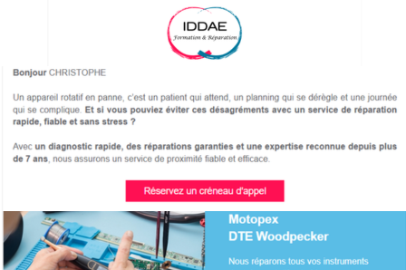 Texte d'accueil pour une entreprise de services rapides en informatique et réparations.